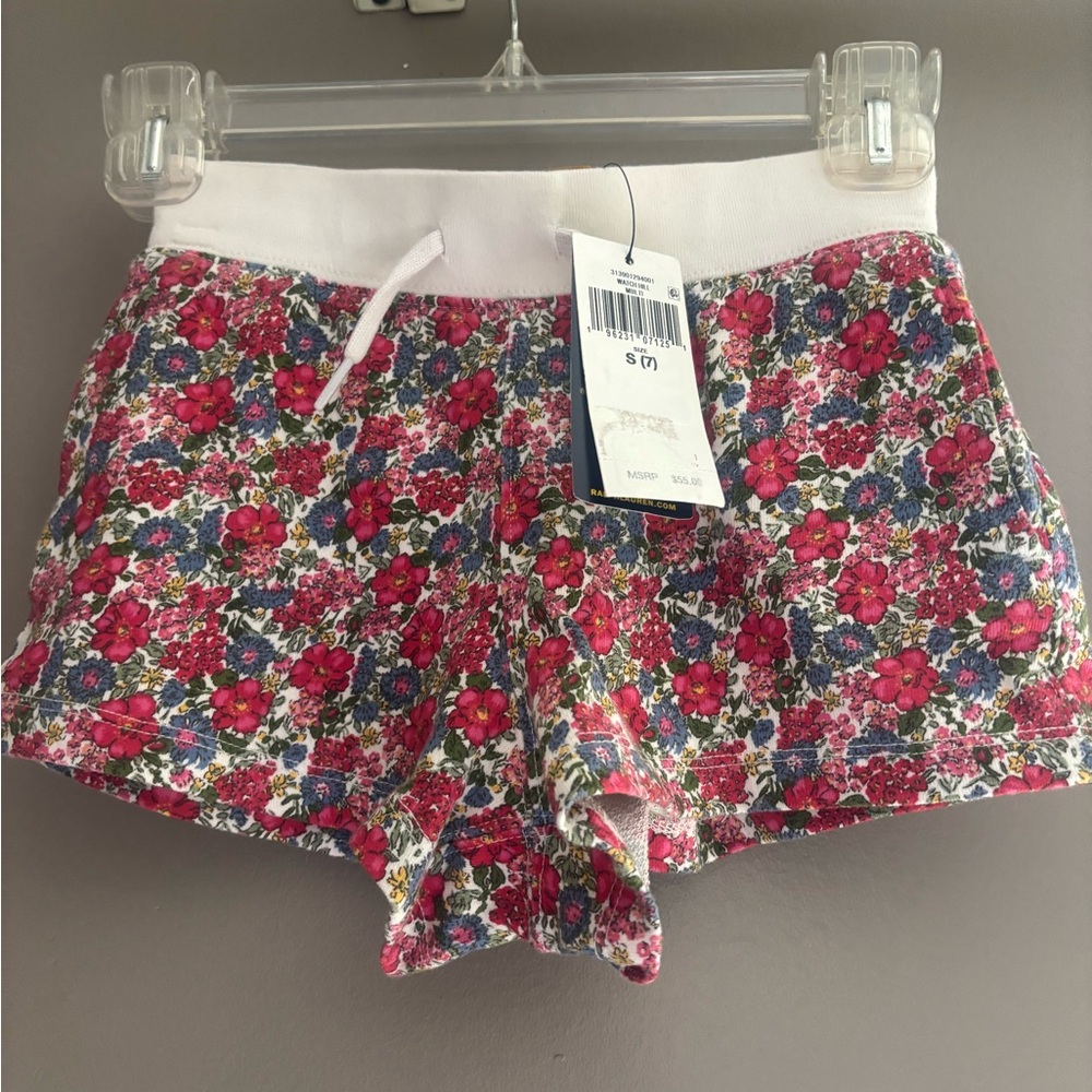 Polo Ralph Lauren Watch Hill Floral Spa Terry Cotton Girl's Short size 7
u